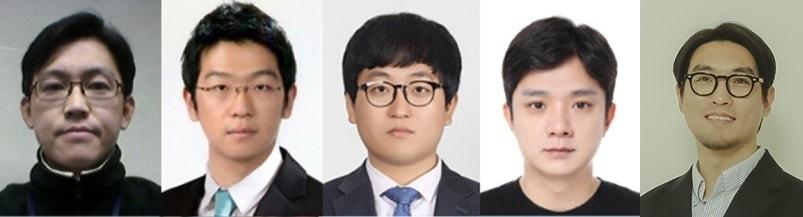 본문 이미지 - 2024년 4분기 야구기자상 수상자. 왼쪽부터 SBS 이성훈, 유병민, 배정훈, 전영민, 스포티비뉴스 신원철 기자.(한국야구기자회 제공)