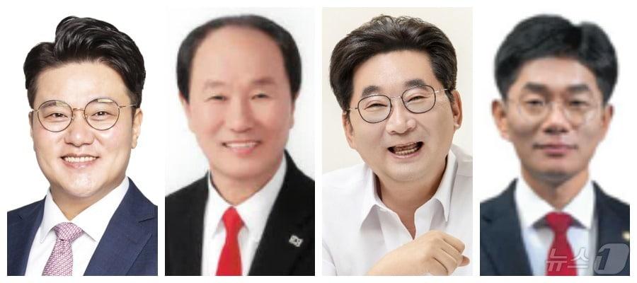 본문 이미지 - (왼쪽부터)유원종 전 국민의힘 인천시당 부위원장(46), 윤재상 전 인천시의회 의원(67), 전인호 국민의힘 인천시당 기후환경대책위원장(49), 최중찬 강화군의회 의원(51).2025.1.23/뉴스1