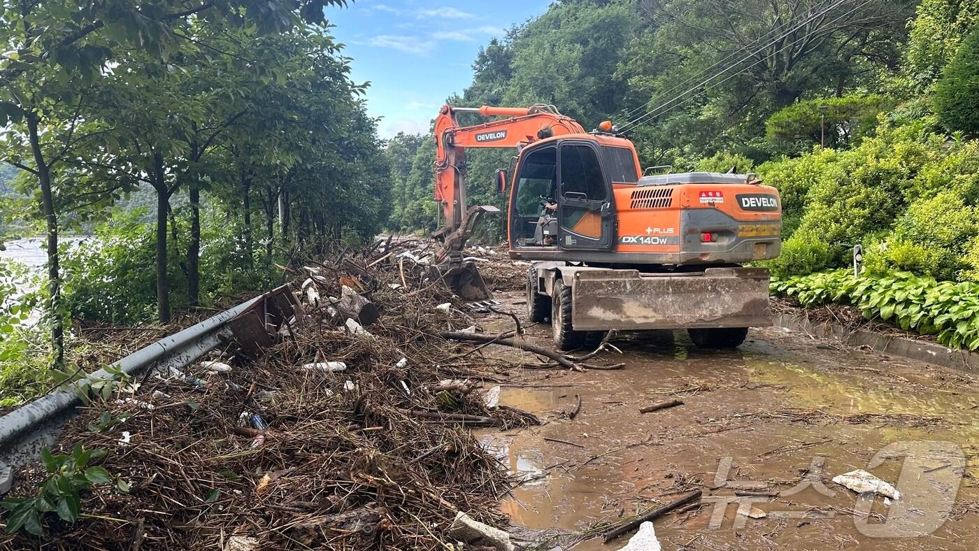 옥천군 재해복구 모습(옥천군 제공) /뉴스1 