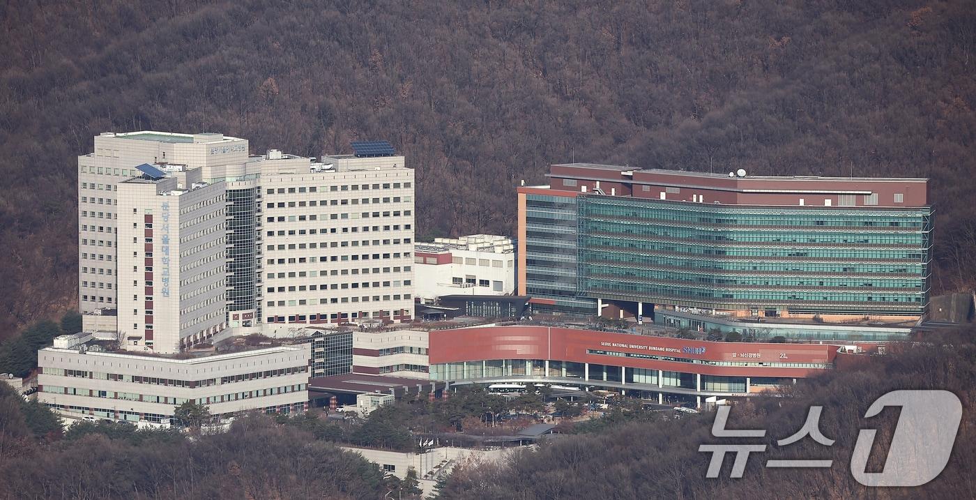  경기 성남시 구미동 분당 서울대병원. (항공촬영협조 : 경기 북부 경찰청 박형식 경감, 김용옥 경위) /뉴스1 ⓒ News1 김진환 기자