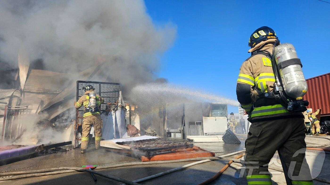 화재 현장 모습.(경기도북부소방재난본부 제공)