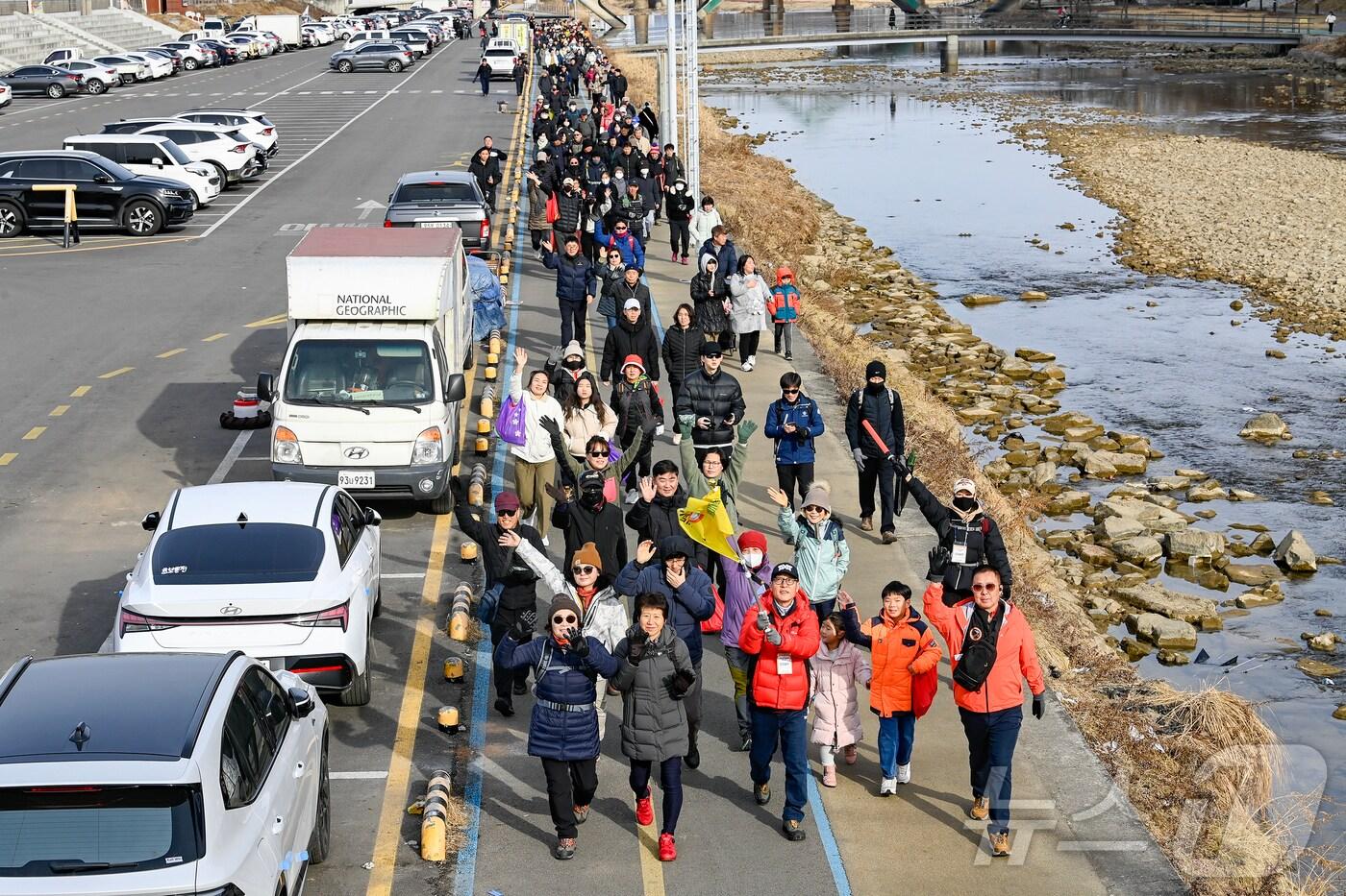 걷기운동과 전통시장 소비활동을 한 번에 할 수 있는 &#39;신바람 원주전통시장 걷기대회&#39; 자료 사진. &#40;재판매 및 DB금지&#41;/뉴스1