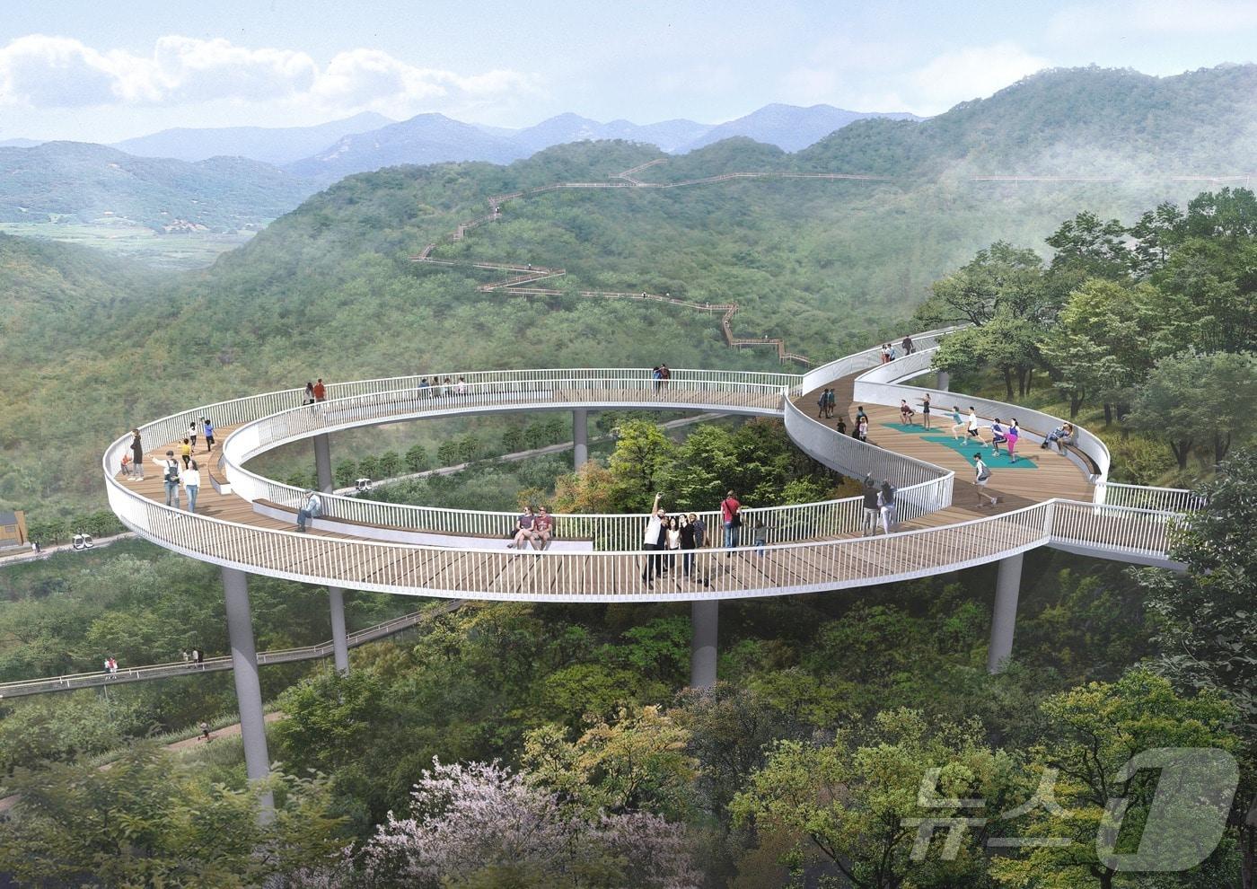 가칭 중부권&#40;제천&#41; 국립산림치유원 조감도/뉴스1 