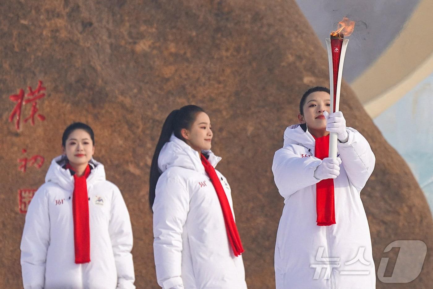 하얼빈 동계 아시안게임 성화 ⓒ AFP=뉴스1
