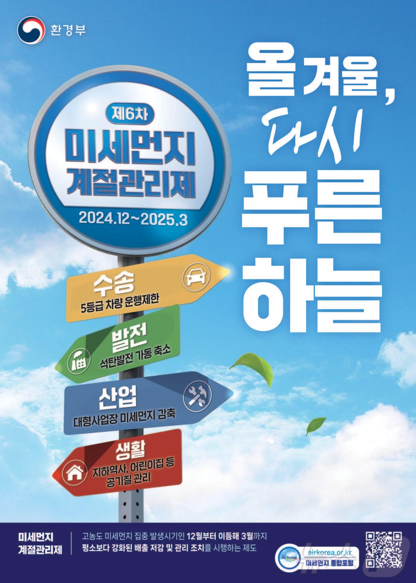 본문 이미지 - 계절관리제 포스터&#40;제천시 제공&#41;/ 뉴스1 