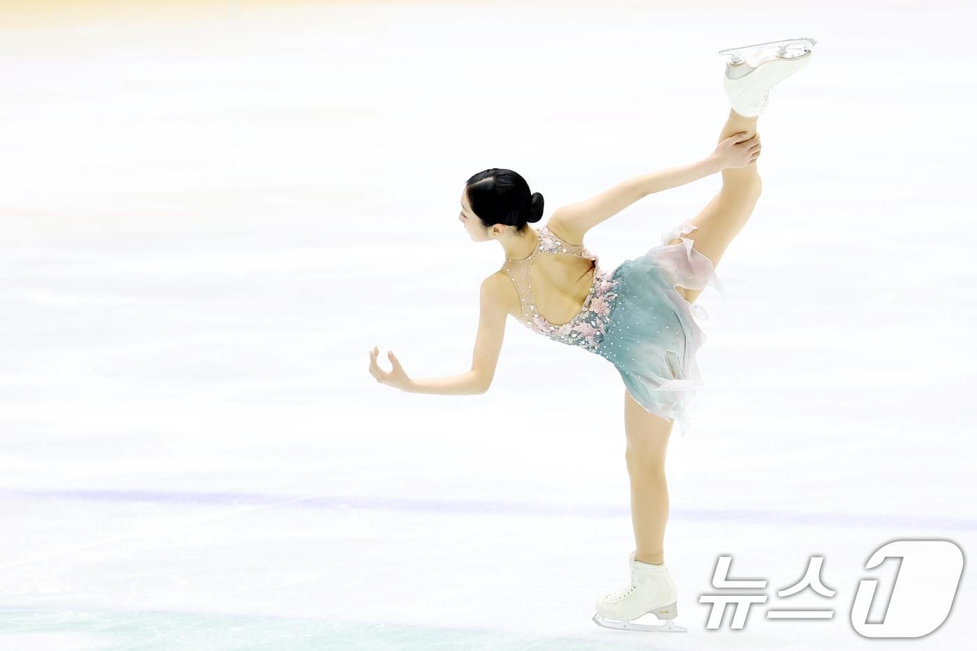 피겨 신지아가 5일 오후 경기도 의정부 실내빙상장에서 열린 제79회 전국남녀 피겨스케이팅 종합선수권대회 여자 시니어 프리스케이팅 부문에서 연기를 펼치고 있다. 2025.1.5/뉴스1 ⓒ News1 이승배 기자