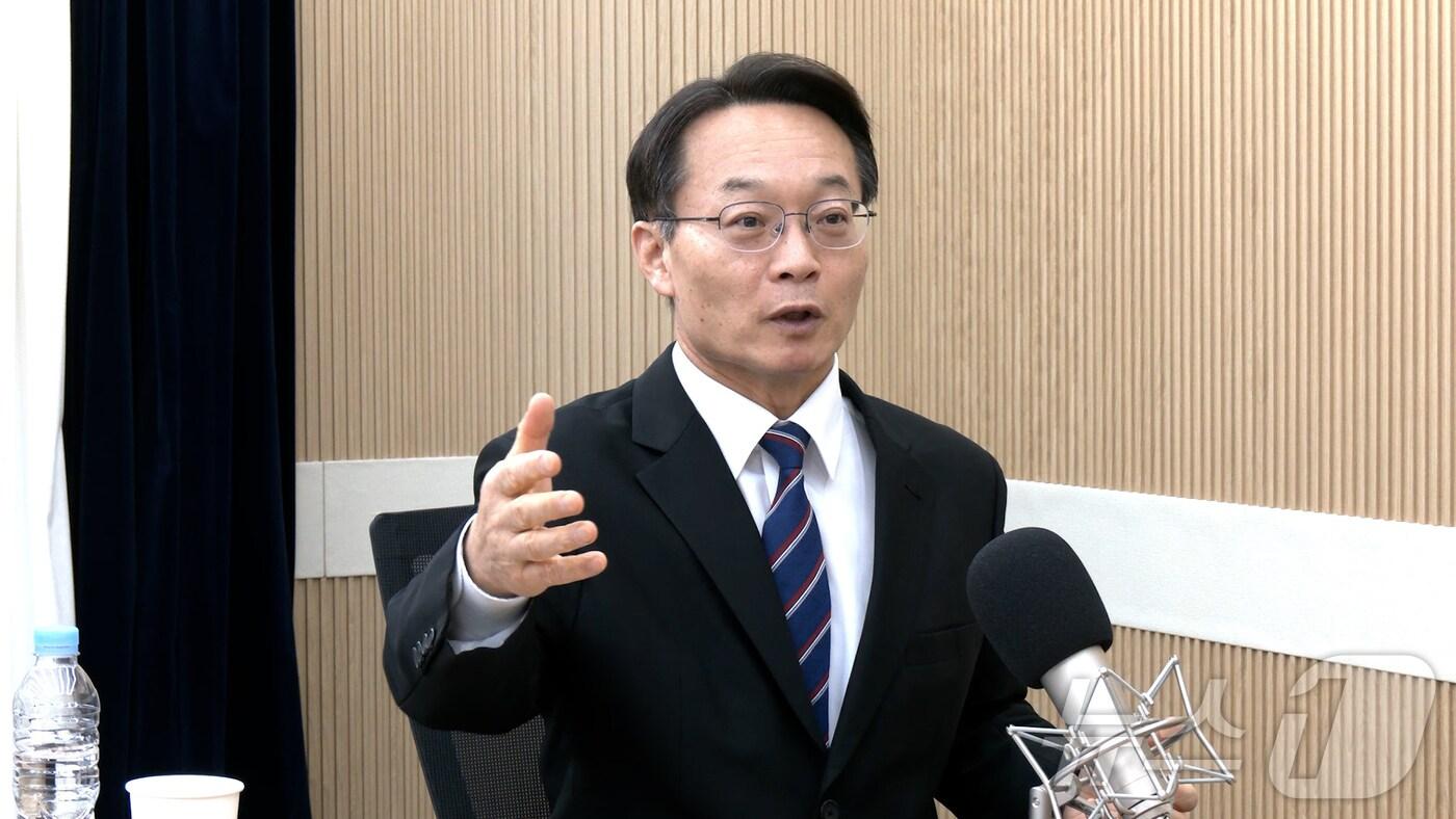 조해진 전 국민의힘 의원이 7일 뉴스1TV '팩트앤뷰'에 출연해 질문에 답하고 있다.