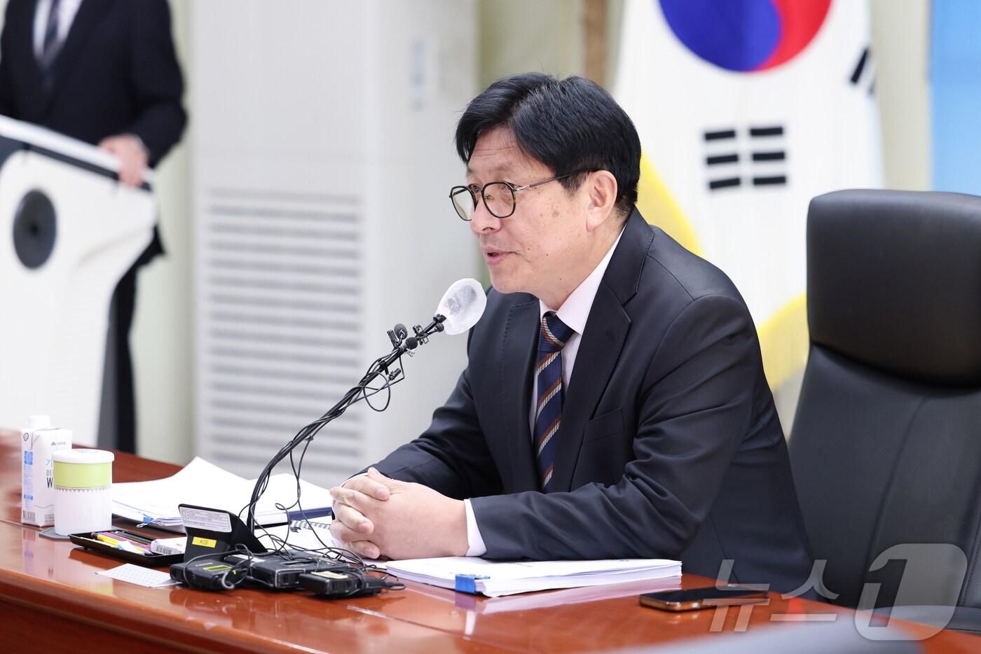 도성훈 인천시교육감이 7일 시교육청 영상회의실에서 열린 2025 신년 기자간담회에서 발언하고 있다.2025.1.7/뉴스1