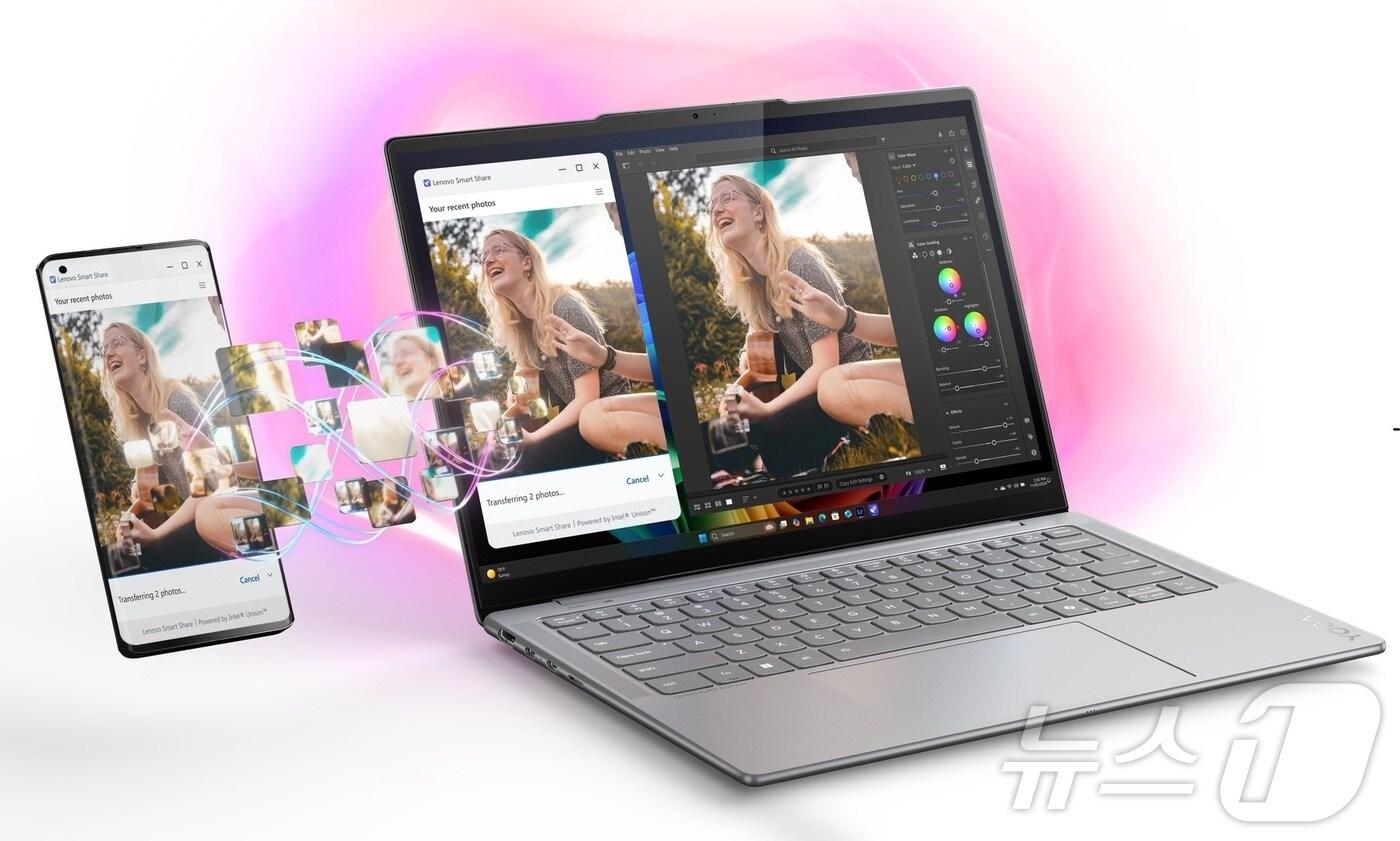 레노버 요가 슬림 7i 아우라 에디션(레노버 제공)