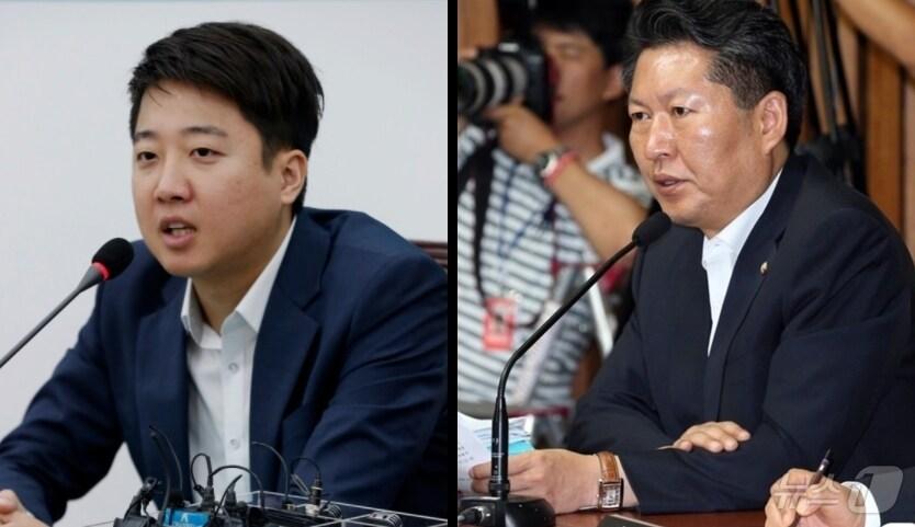 본문 이미지 - 이준석 개혁신당 의원과 정청래 더불어민주당 의원. ⓒ 뉴스1 