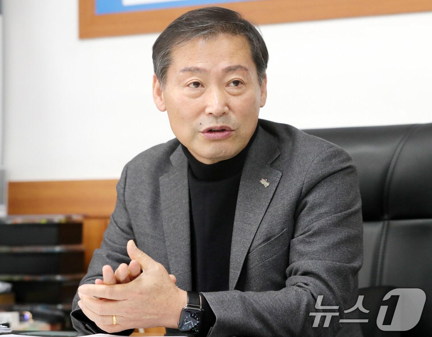 본문 이미지 - 전춘성 진안군수. ⓒ News1 유경석 기자