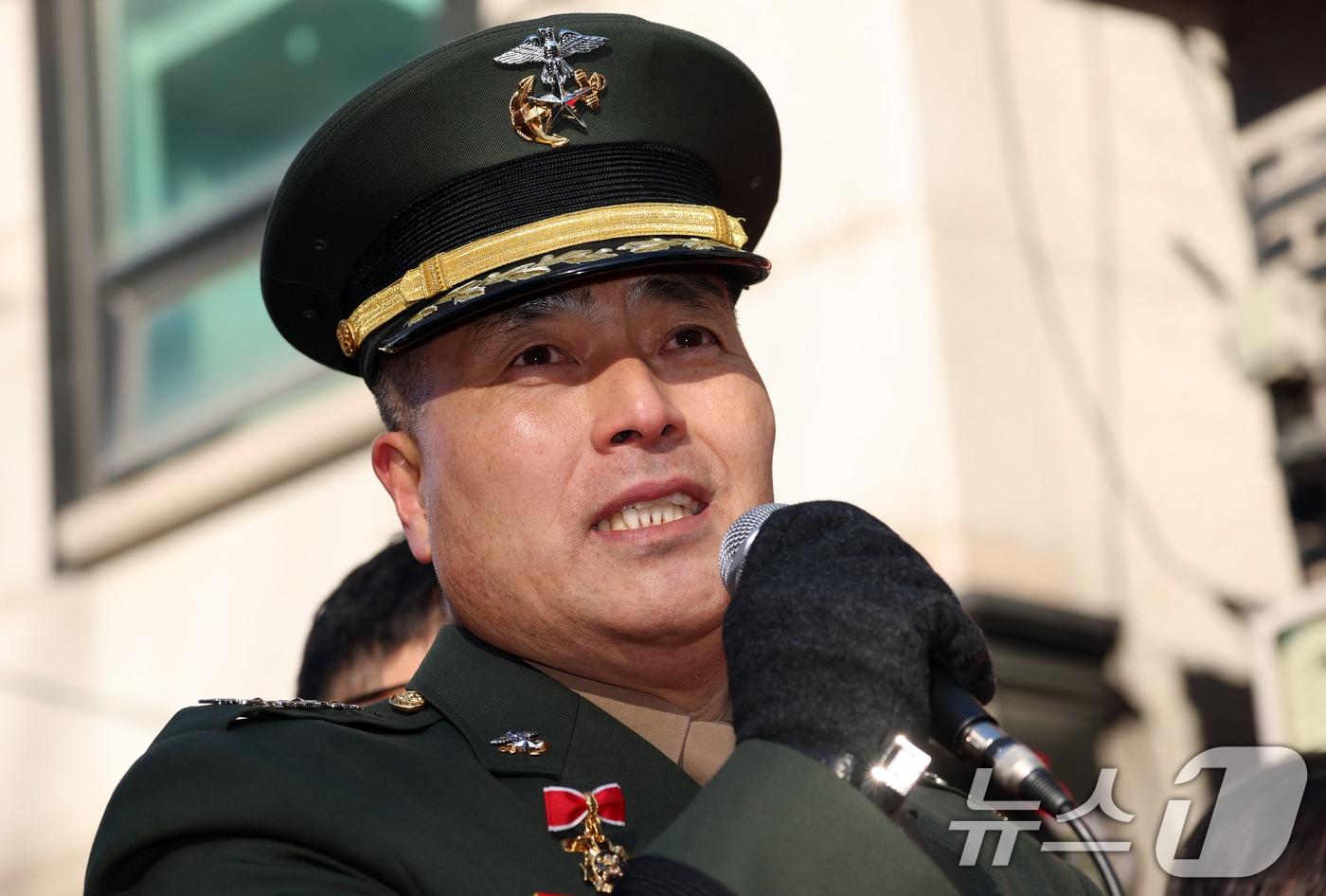 박정훈 해병대 대령. 2025.1.9/뉴스1 ⓒ News1 김명섭 기자