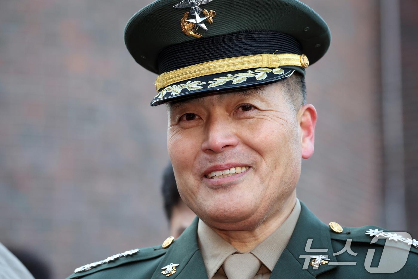 채 상병 순직 사건과 관련해 항명 및 상관명예훼손 혐의로 기소된 박정훈 전 해병대 수사단장(대령). 2025.1.9/뉴스1 ⓒ News1 김명섭 기자