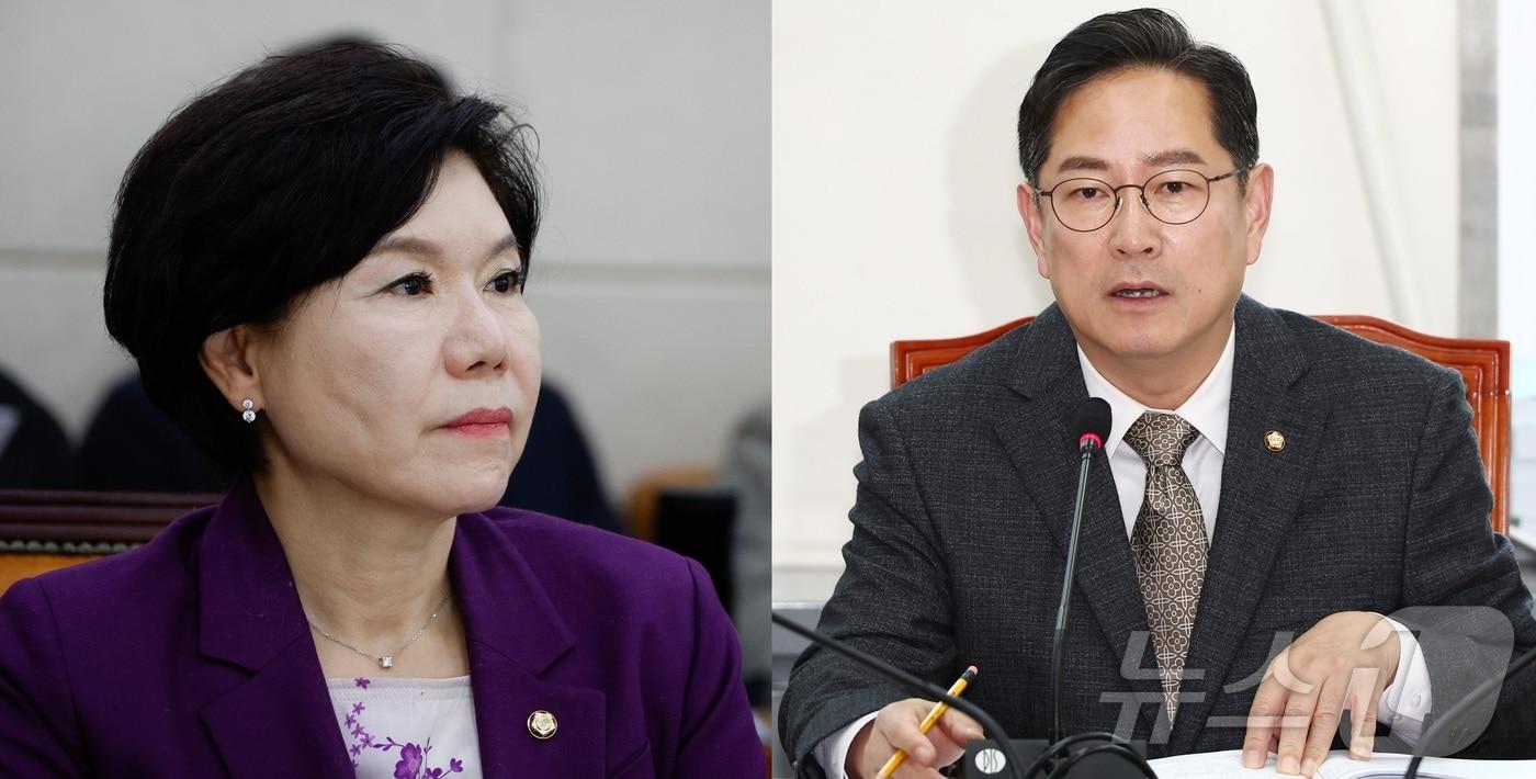 (왼쪽부터)조은희 국민의힘 의원과 박수영 국민의힘 의원