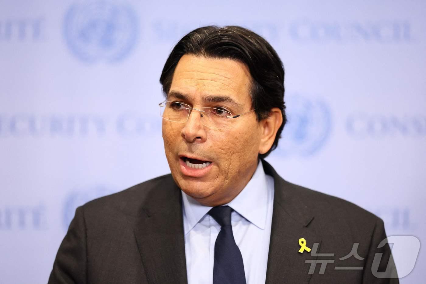 다니 대논 유엔 주재 이스라엘 상임대표. ⓒ AFP=뉴스1