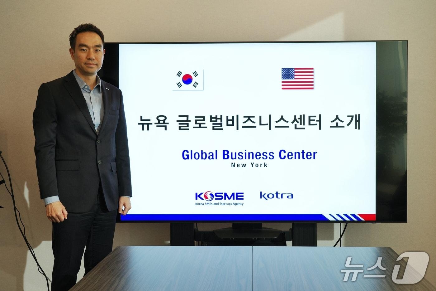 백성우 뉴욕 글로벌비즈니스센터 소장이 지난 달 26일 뉴스1과 만나 인터뷰를 진행했다. 2025.9.26/ⓒ뉴스1 이정후 기자