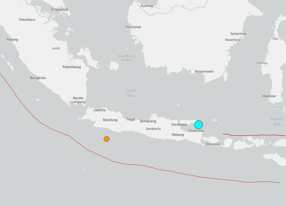 본문 이미지 - 필리핀 중부 해안에서 규모 6.9의 지진이 발생했다고 AFP 통신이 30일(현지시간) 미국 지질조사국(USGS)를 인용해 보도했다. (USGS 캡쳐)