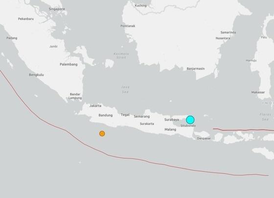 본문 이미지 - 필리핀 중부 해안에서 규모 6.9의 지진이 발생했다고 AFP 통신이 30일(현지시간) 미국 지질조사국(USGS)를 인용해 보도했다. (USGS 캡쳐) 