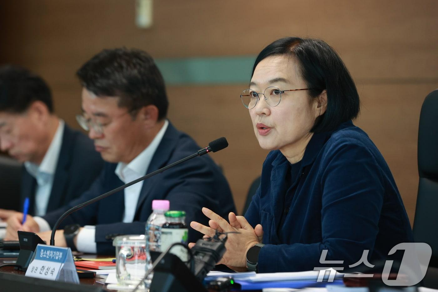 한성숙 중소벤처기업부 장관&#40;중소벤처기업부 제공. 재판매 및 DB 금지&#41; 2025.10.1/뉴스1