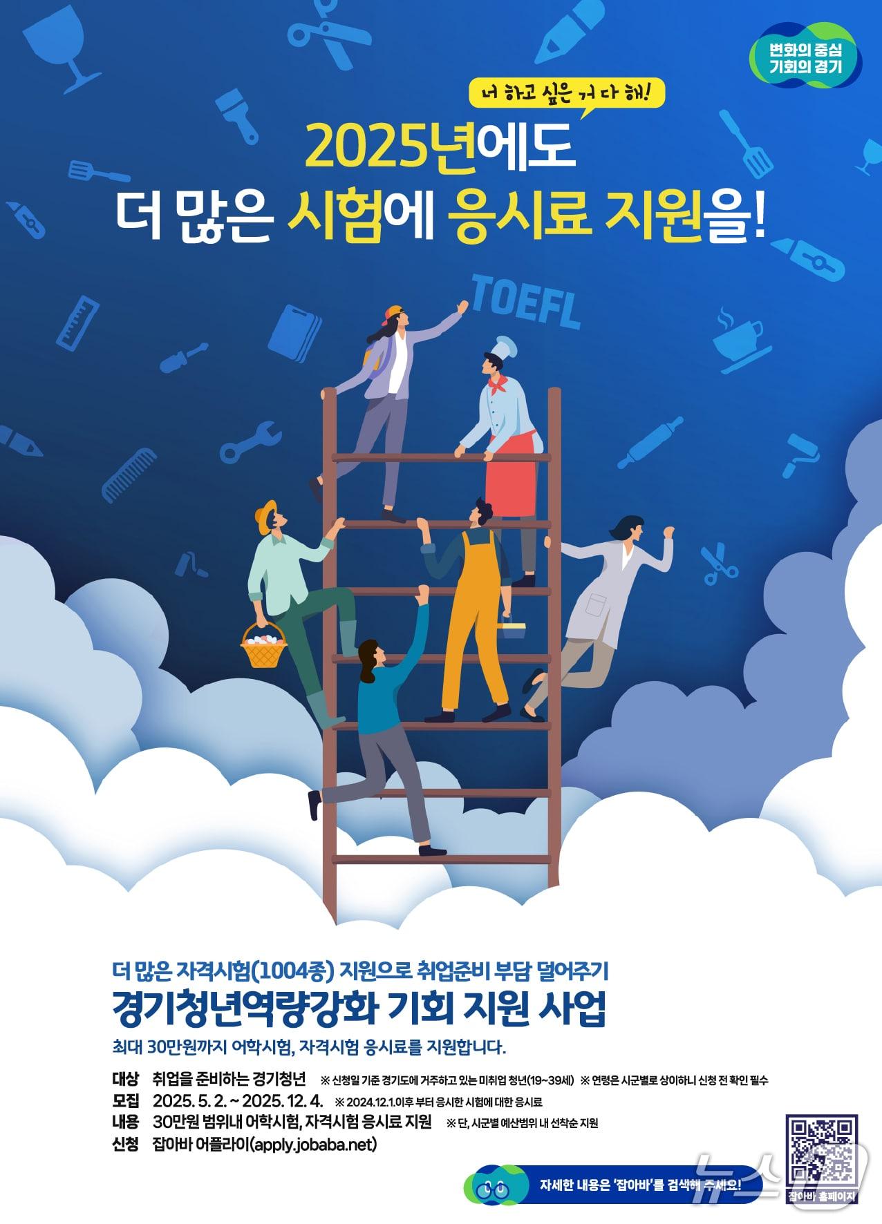 본문 이미지 - 경기청년 역량강화 기회지원 사업 포스터.&#40;경기도 제공. 재판매 및 DB금지&#41;