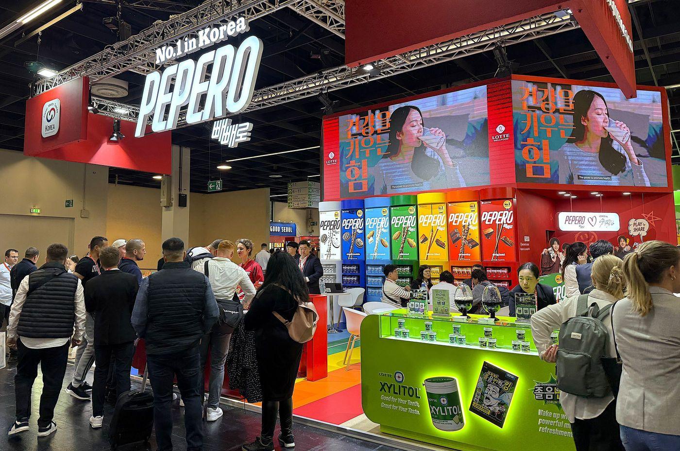 롯데웰푸드 '아누가 2025' 부스 전경.(롯데웰푸드 제공)