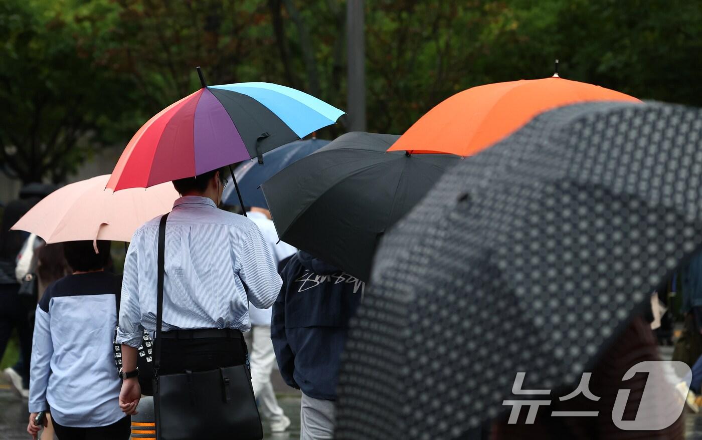 비 내리는 거리.(뉴스1 DB)