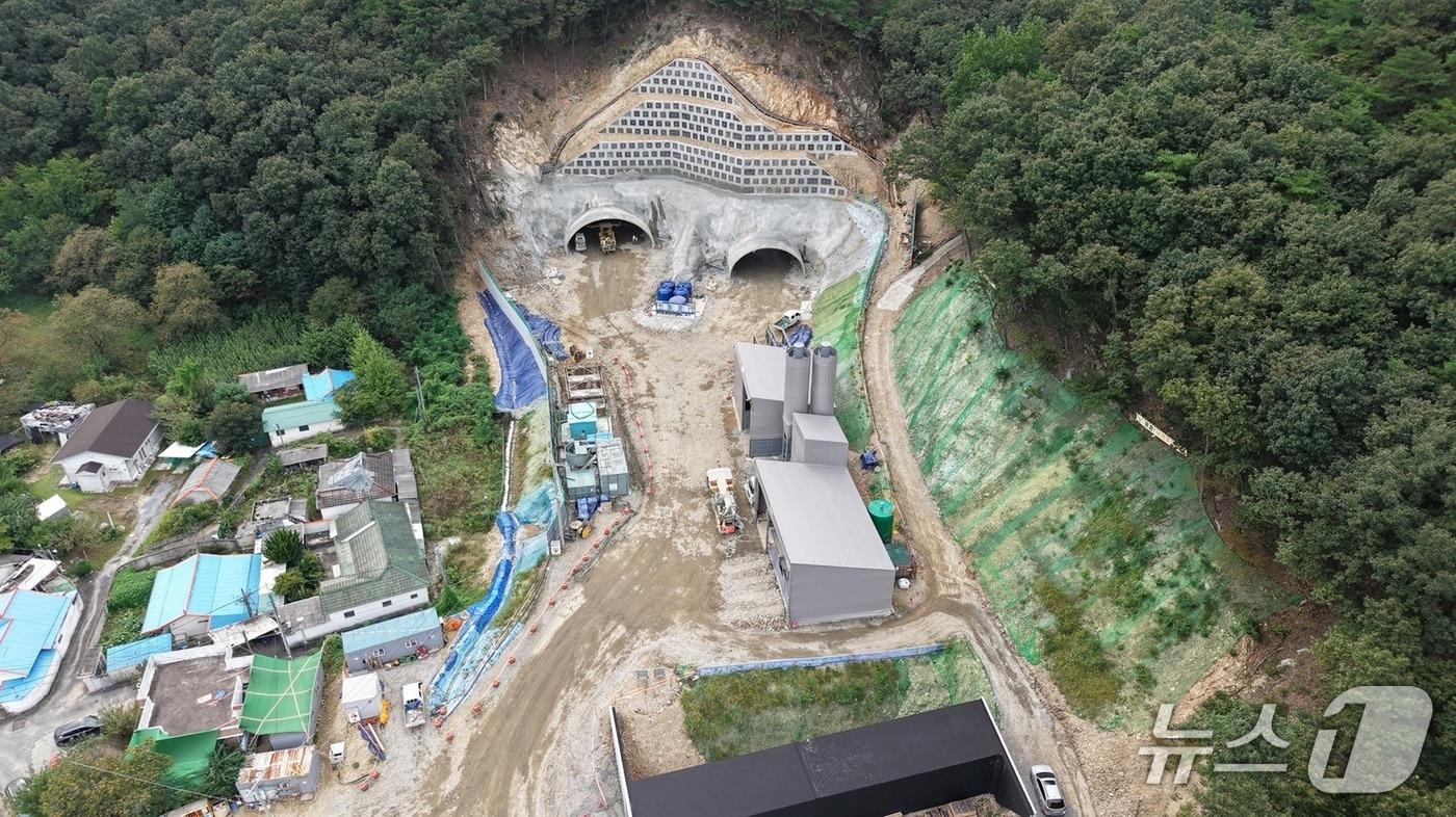 정림중~사정교간 도로개설공사 추진 현장 (대전시 제공. 재판매 및 DB금지) 2025.10.10/뉴스1