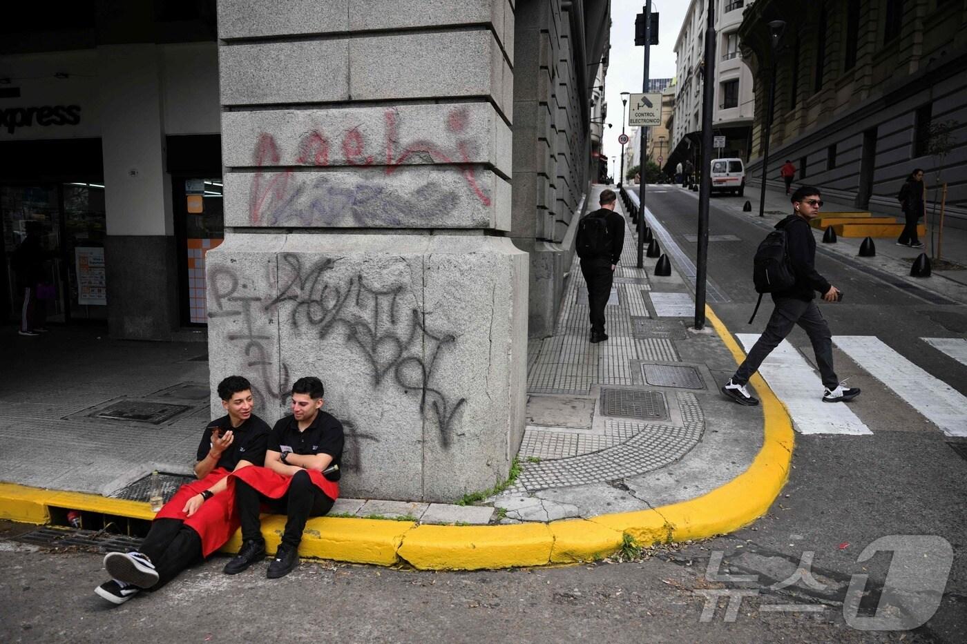 아르헨티나 부에노스아이레스의 금융 지구. <자료 사진>2025.09.08. ⓒ AFP=뉴스1