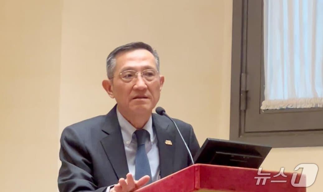 본문 이미지 - 차이윈중 이탈리아 주재 대만대표부 대표. &#40;대만 중앙통신사 갈무리&#41;