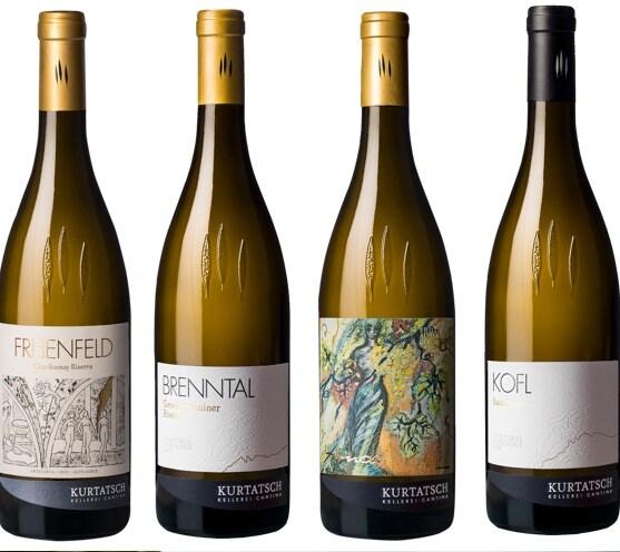본문 이미지 - &#40;왼쪽부터&#41;이탈리아 와이너리 &#39;쿠르타쉬&#39;의 대표 라인인 프라이언팰트, 브랜탈, 아모스, 코플&#40;비노월드와이드 제공&#41;