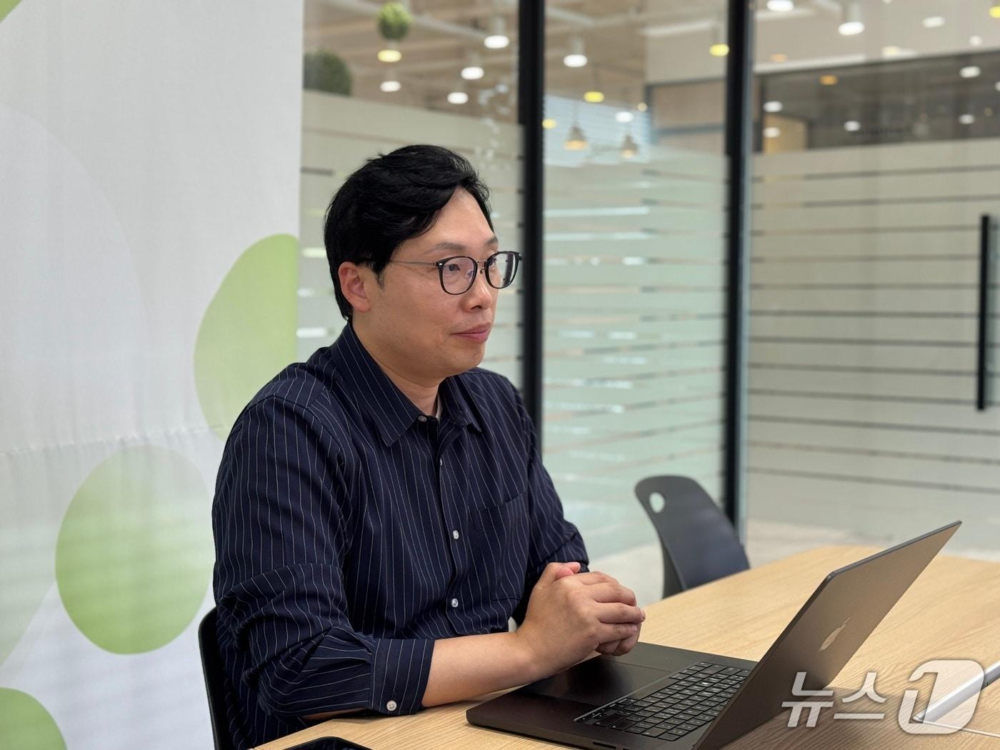 본문 이미지 - 지난 2일 경기도 안양시 지니언스 본사에서 뉴스1과 만난 북한 사이버 위협 대응 전문가 문종현 이사.  2025.10.02/뉴스1 ⓒ News1 