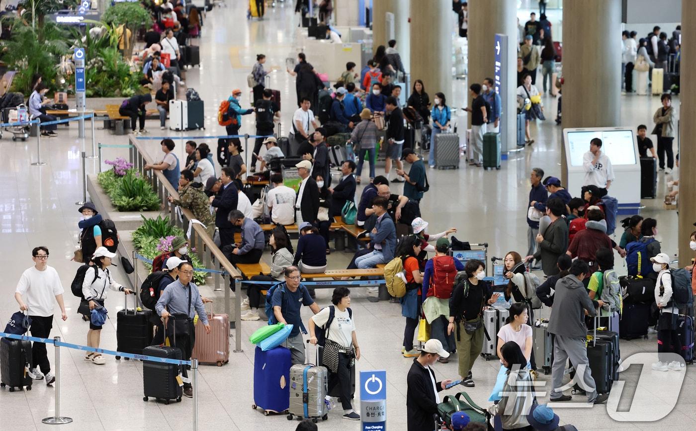  인천국제공항 1터미널. 2025.10.12/뉴스1 ⓒ News1 오대일 기자