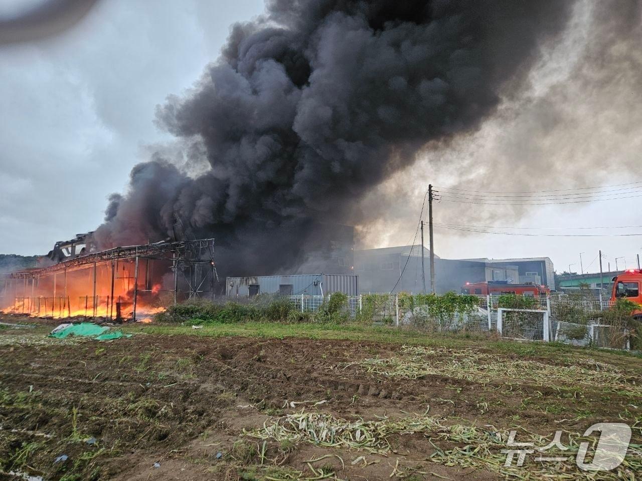 본문 이미지 - 화재 현장. &#40;경기도소방재난본부 제공. 재판매 및 DB 금지&#41; 2025.10.10/뉴스1