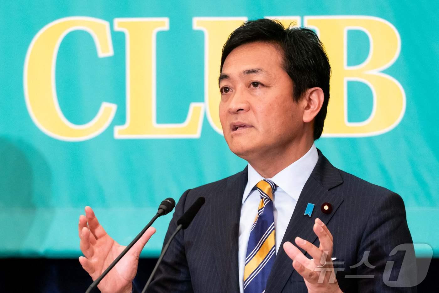 일본 국민민주당의 다마키 유이치로 대표 &lt;자료 사진&gt; ⓒ AFP=뉴스1