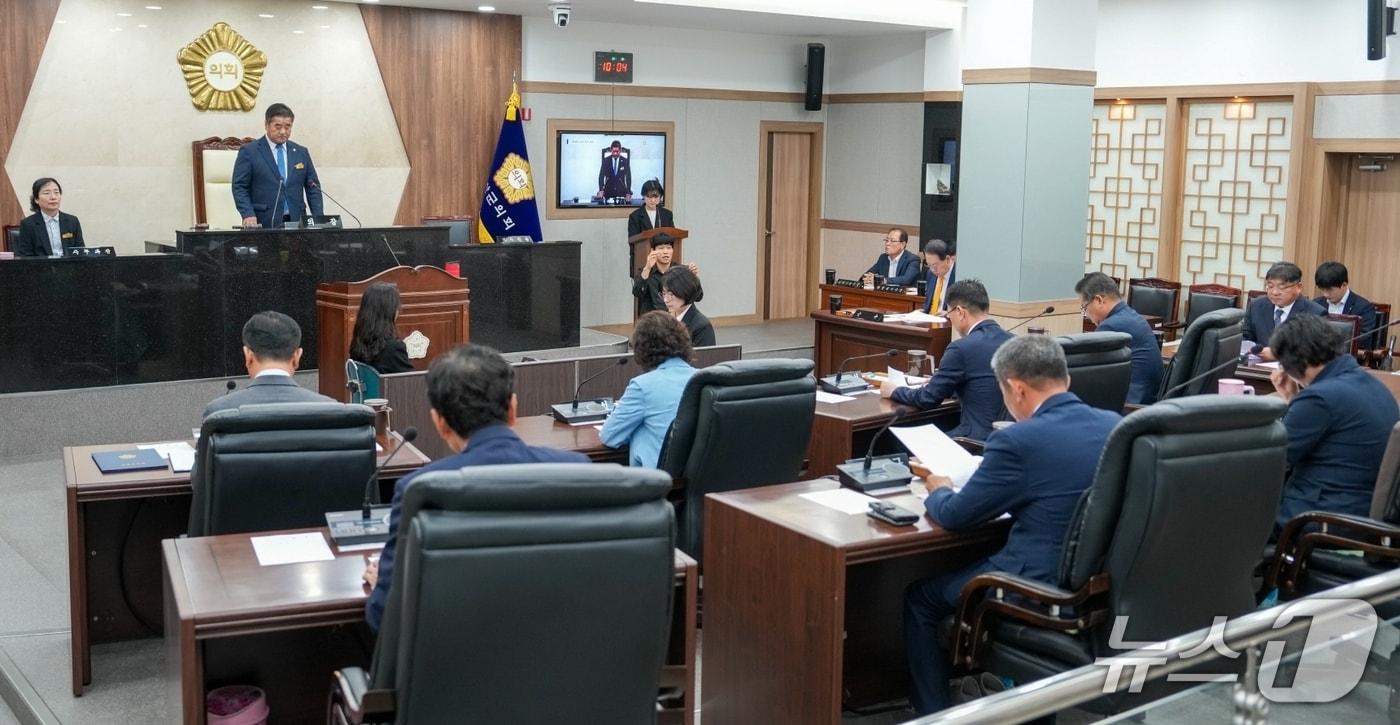 충북 괴산군의회가 13일 345회 임시회를 개회했다.(괴산군의회 제공, 재판매 및 DB금지)/뉴스1