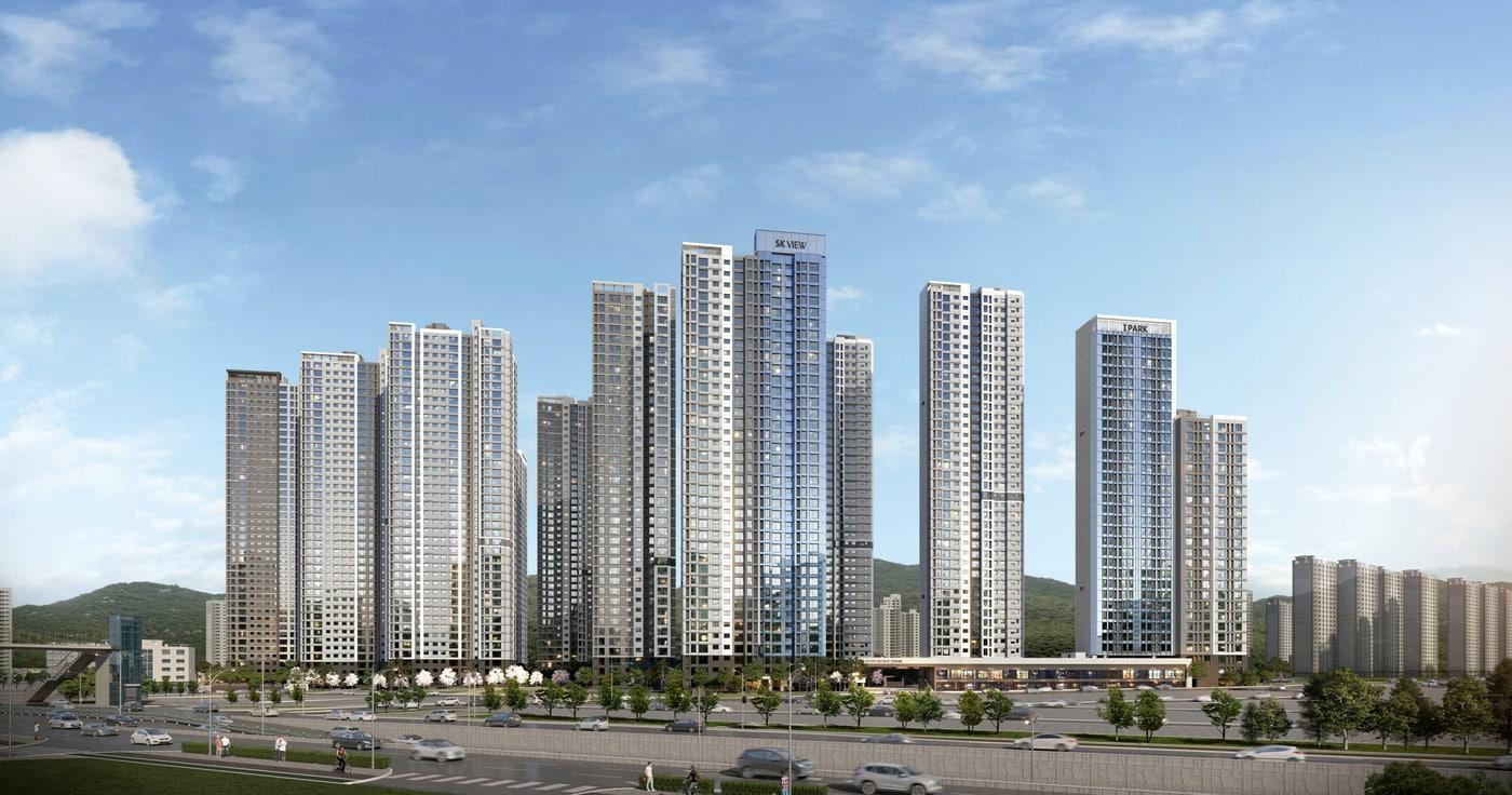 의왕시청역 SK뷰 아이파크 단지 투시도&#40;SK에코플랜트 제공&#41; 뉴스1 ⓒ News1  