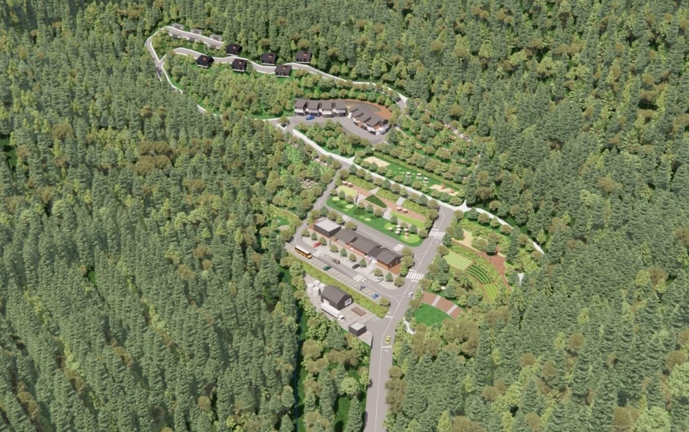 괴산 설우산 자연휴양림 조감도.(괴산군 제공)/뉴스1