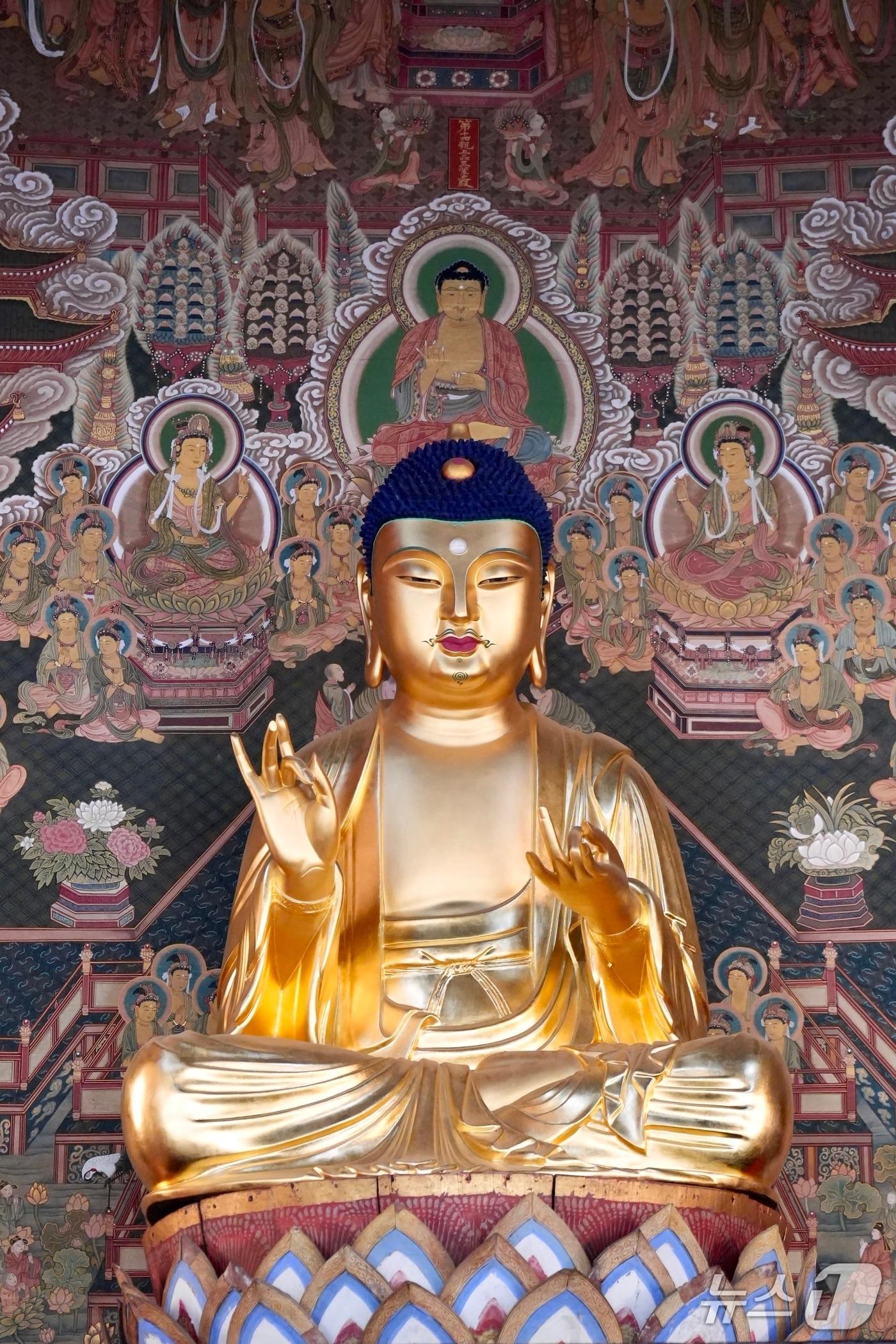 본문 이미지 - 서산 개심사 목조아미타여래좌상 모습(서산시 제공. 재판매 및 DB금지)2025.10.14/뉴스1