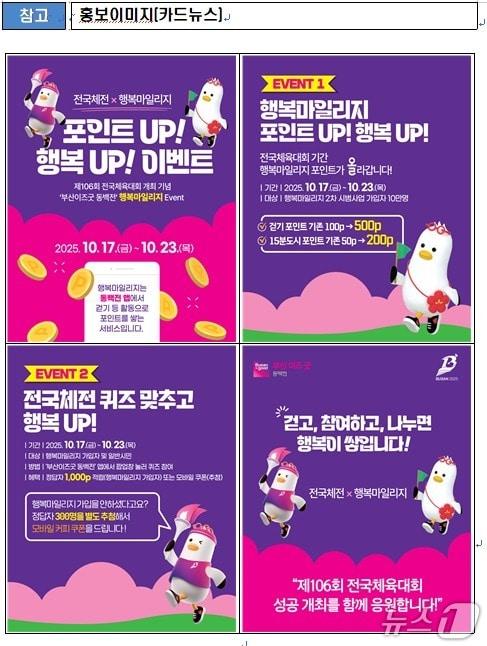 본문 이미지 - &#39;행복마일리지&#39; 홍보 이미지.&#40;부산시 제공. 재판매 및 DB금지&#41;