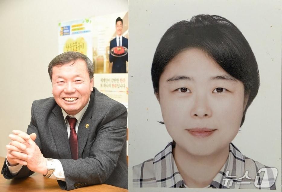 본문 이미지 -  &#39;제3회 전북 농생명산업대상&#39; 수상자로 선정된 정윤섭 전국한우협회 전북도지회장&#40;왼쪽&#41;과 고운주 다복솔식품 대표.&#40;전북도 제공. 재판매 및 DB금지&#41;/뉴스1 