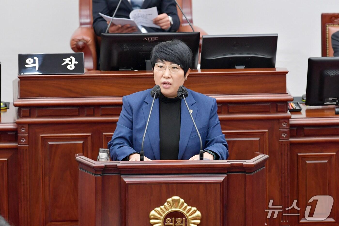 홍인숙 제주특별자치도의회 의원(더불어민주당·제주시 아라동 갑).(제주특별자치도의회 제공, 재판매 및 DB 금지)