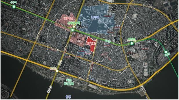 본문 이미지 - 자양동 227-147번지 위치도(서울시 제공) 뉴스1 ⓒ News1  