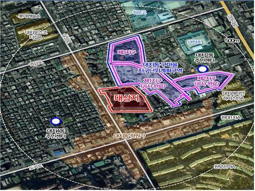 본문 이미지 - 강남구 대치현대아파트 위치도(서울시 제공) 뉴스1 ⓒ News1