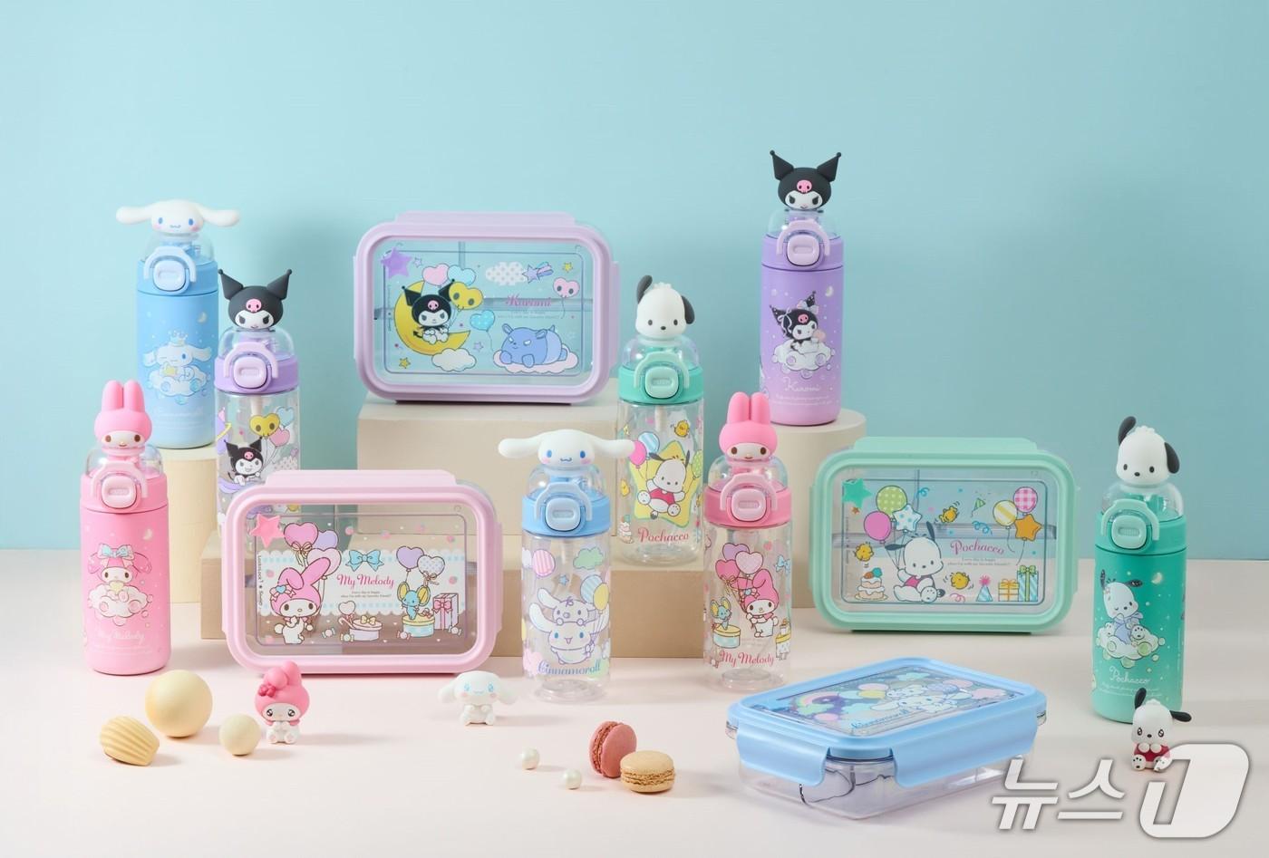 락앤락, 스쿨핏 산리오캐릭터즈 텀블러, 보틀, 도시락 3종 출시. (락앤락 제공)