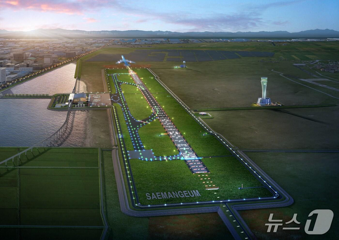  새만금국제공항 조감도.(전북도 제공. 재판매 및 DB금지)/뉴스1  