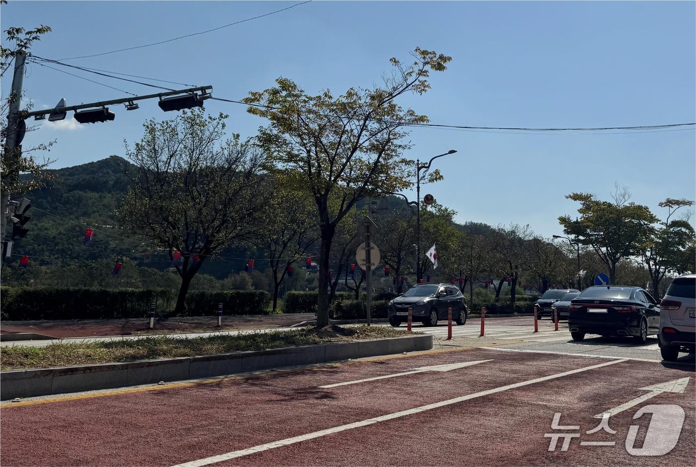 보행자 교통환경 개선 사진.(전북경찰청 제공. 재판매 및 DB금지)