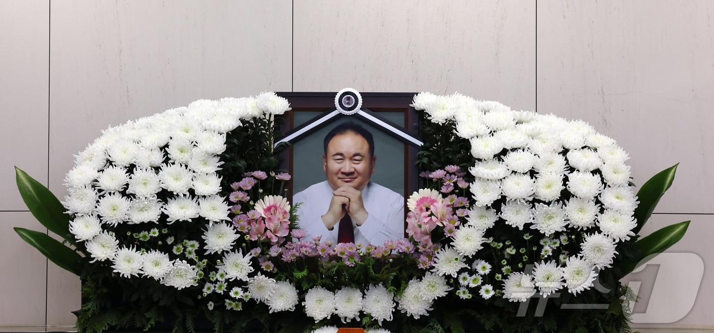 5선 국회의원을 지낸 이상민 국민의힘 대전시당위원장이 15일 별세했다. 을지대병원 장례식장에 이상민 위원장의 빈소가 마련돼 있다. 2025.10.15/뉴스1 ⓒ News1 김기태 기자