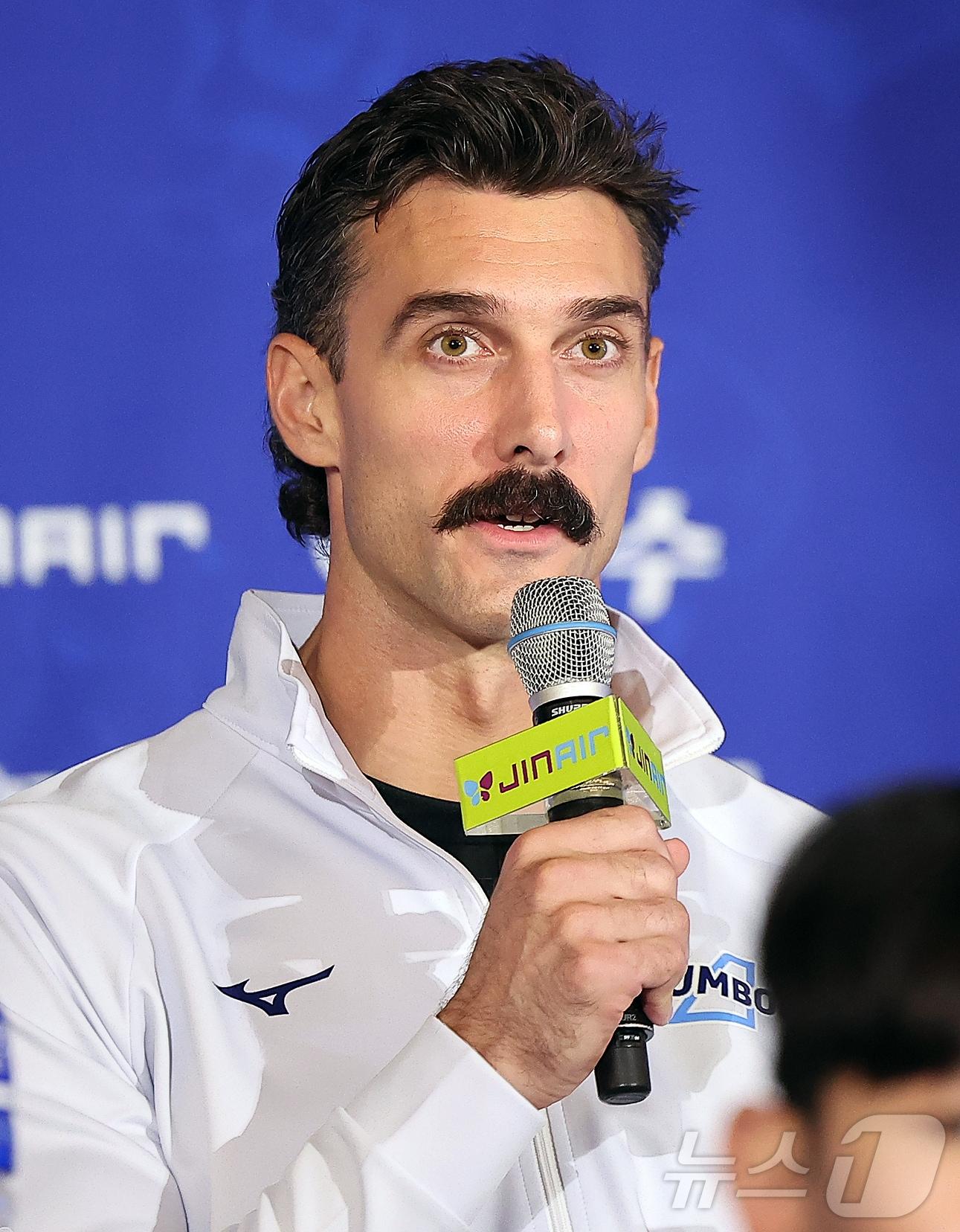 본문 이미지 - 대한항공 외국인 선수 카일 러셀2025.10.15/뉴스1 ⓒ News1 김진환 기자