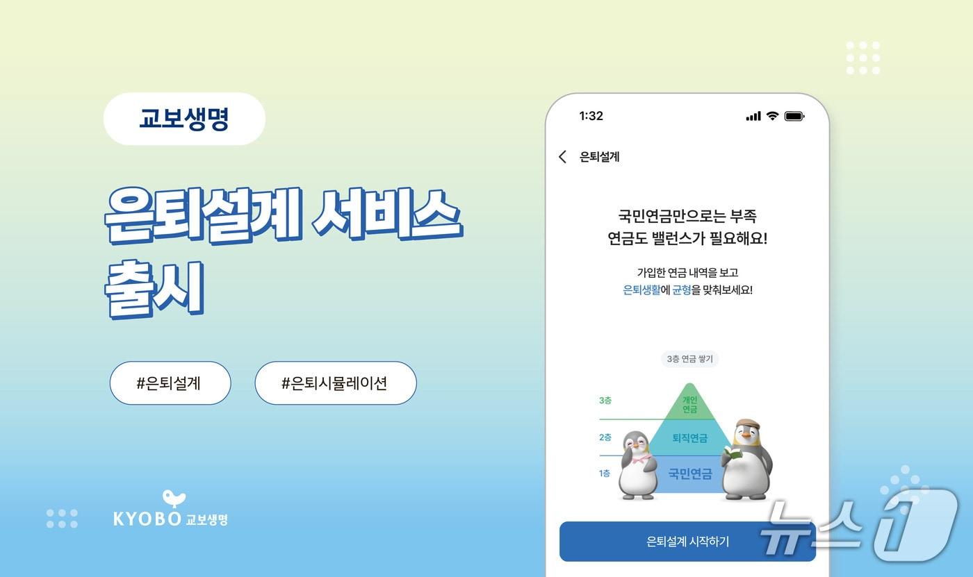 교보생명이 4050세대의 은퇴 준비 고민 해결을 위해 업계 최초로 마이데이터 기반 &#39;은퇴설계 시뮬레이션 서비스&#39;를 출시했다고 16일 밝혔다./사진제공=교보생명