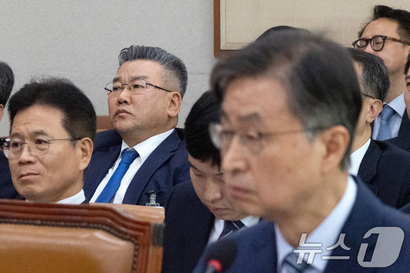 16일 서울 여의도 국회에서 열린 법제사법위원회 감사원 등에 대한 국정감사에 유병호 감사원 감사위원이 출석해 있다. 2025.10.16/뉴스1 ⓒ News1 이승배 기자